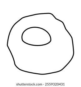 simple vector fried egg illustration