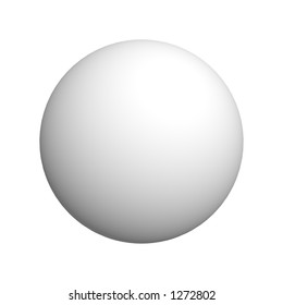 simple white 3d ball