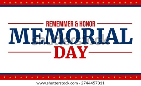 Simple white-background Memorial Day artwork honoring fallen military heroes