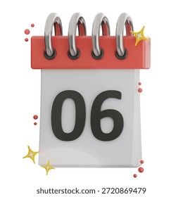 Simplified calendar icon emphasizing date, useful for scheduling, planning, and event promotion in digital content.