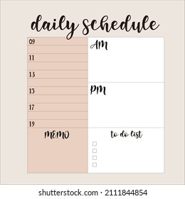 Simplistic Minimal Daily Planner Bullet Journal