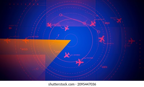Simulation screen showing various flights for transportation and passengers.