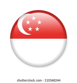 Singapore Flag In The Form Of A Pin