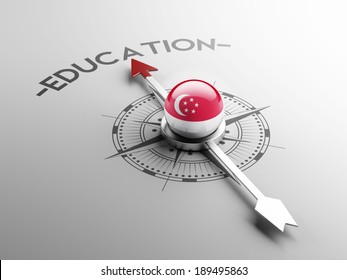 Singapore High Resolution Education Concept Stock Illustration Singapore High Resolution Education Concept Stock Illustration