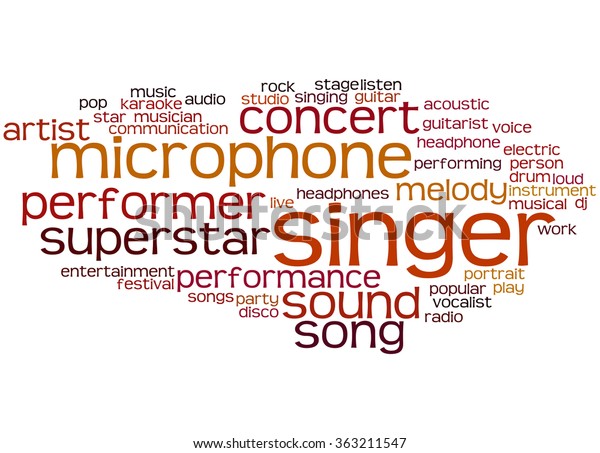 singer-word-cloud-concept-on-white-stock-illustration-363211547