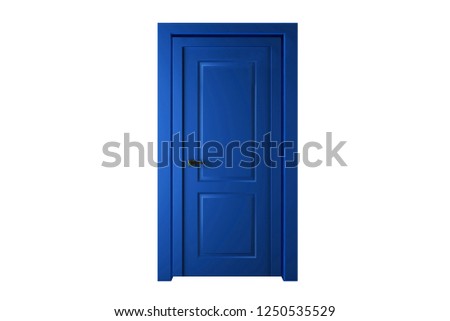 Similar – Image, Stock Photo entree door Blue