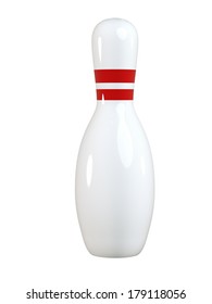 Single Bowling Pin Isolated On White Stock Illustration 179118056 ...