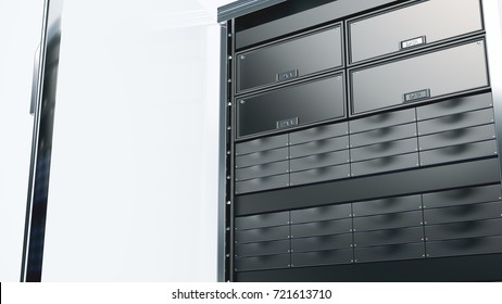 Single Computer Rack On Grey Ground Stock Illustration 721613710 ...