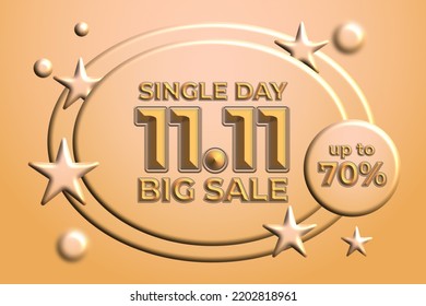 Single Day Double 11 Banner Promotion Template