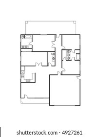 Single Family House Floor Plan