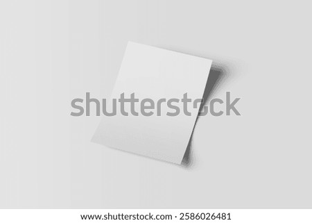 Single flyer mockup 3d design