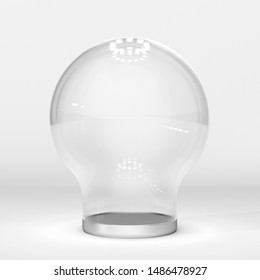 Ilustrasi Stok Single Glass Container Empty Spherical Glass 1486478927 ...