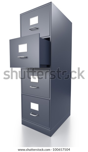 Single Grey Filing Cabinet One 600w 100657504 