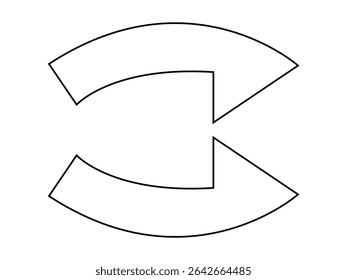 Single head arrow vector illustration in HD