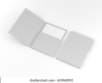 Single Open Blank A4 Size Folder