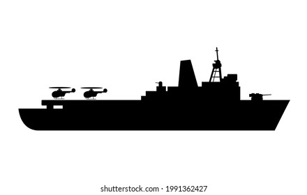 軍艦 シルエット のイラスト素材 画像 ベクター画像 Shutterstock