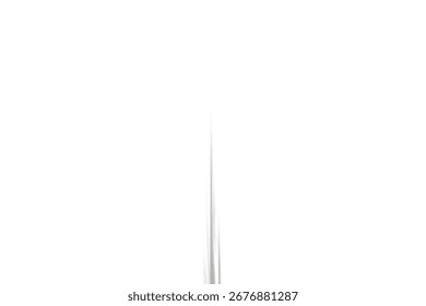 A single, thin, silver needle is isolated on a pure white background, ready for use in medical or sewing contexts