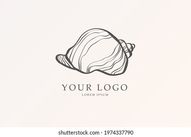 Sink logo with sophisticated lettering. Design your logo on a marine theme.
