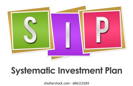 SIP - Systematic Investment Plan Colorful Blocks 