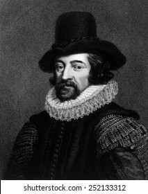 Sir Francis Bacon (1561-1626), Engraving From 1738