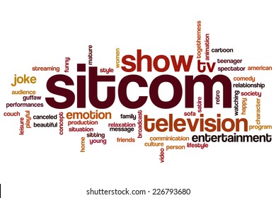 Sitcom Word Cloud Concept