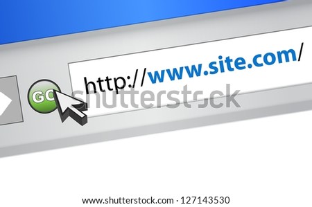 site.com URL string illustration design over a white background