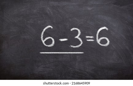 Six Minus Three Is Six  Mathematical Expression