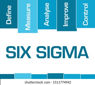 Six Sigma Text Written Over Blue Stock Illustration 1511774942 ...