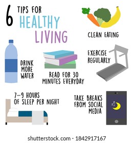 Six Tips For Healthy Living - Powered by Shutterstock