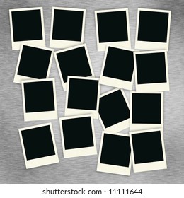 Sixteen Blank Instant Photo Images On Stock Illustration 11111644