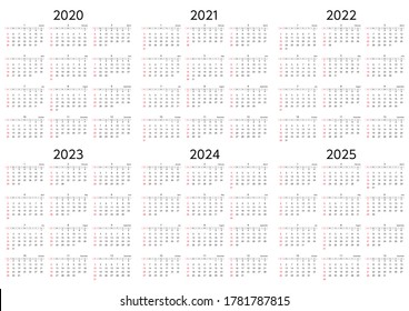 12,234 6 year calendar Images, Stock Photos & Vectors | Shutterstock