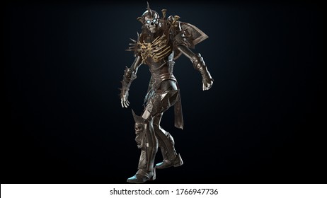 Skeleton, render 3D model on the background