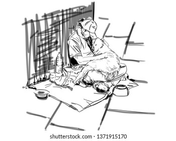 Homeless Drawing Images Stock Photos Vectors Shutterstock