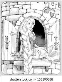 Anime Coloring Pages Images Stock Photos Vectors Shutterstock