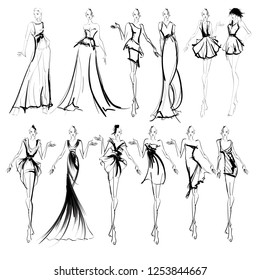 247,918 Fashion drawing dress Images, Stock Photos & Vectors | Shutterstock