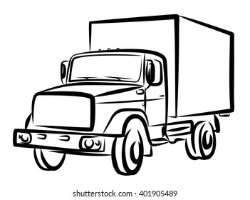 Similar Images, Stock Photos & Vectors of black truck silhouette