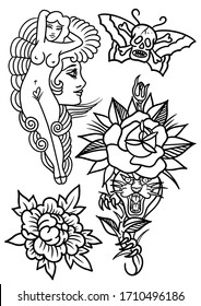 american traditional tattoo images stock photos vectors shutterstock