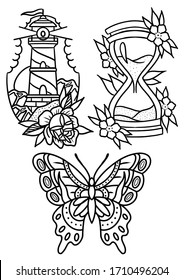 american traditional tattoo images stock photos vectors shutterstock