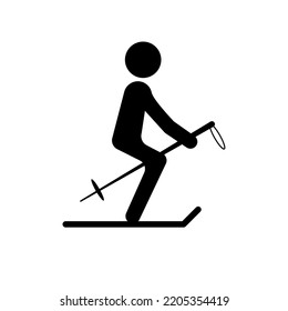 skier illustration. Element of sport for mobile concept and web apps.  - Powered by Shutterstock