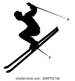 169 Skiers silhouette clipart Images, Stock Photos & Vectors | Shutterstock