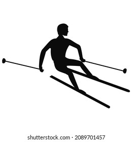 169 Skiers silhouette clipart Images, Stock Photos & Vectors | Shutterstock