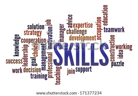 Skills Word Collage Stock Illustration 171377234 - Shutterstock