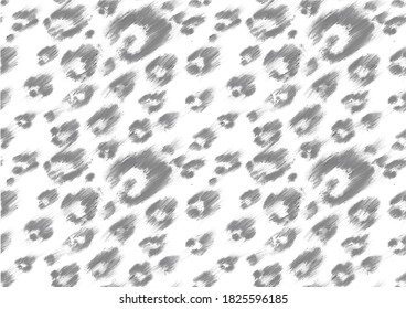 Skin Leopard Cheetah Snow Leopard Illustration Set Spot Print For Clothing Illustration