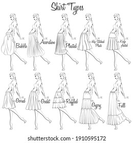 dress skirt types