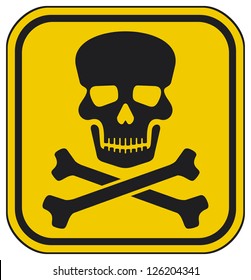 skull danger sign 