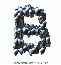 Skull Letter B Stock Illustration 128194667 | Shutterstock