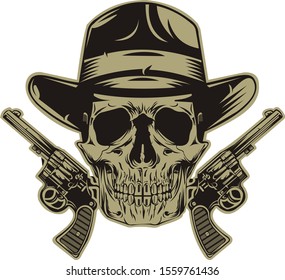 Skull Mafia Gangster Style Illustration Stock Illustration 1559761436 ...