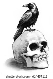 3,714 Raven and skull Images, Stock Photos & Vectors | Shutterstock