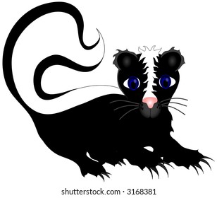 Skunk Illustration.