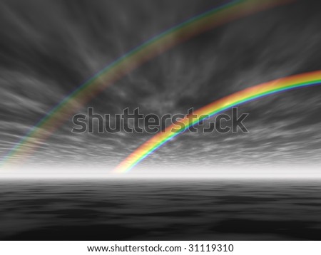 Similar – Image, Stock Photo somewhere…. Rainbow